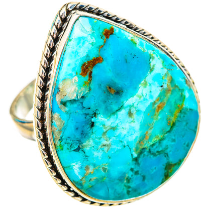Peruvian Chrysocolla Rings handcrafted by Ana Silver Co - RING115774 - Photo 2