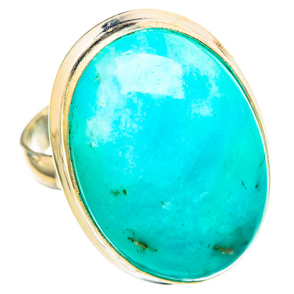 Peruvian Chrysocolla Rings handcrafted by Ana Silver Co - RING115777 - Photo 2
