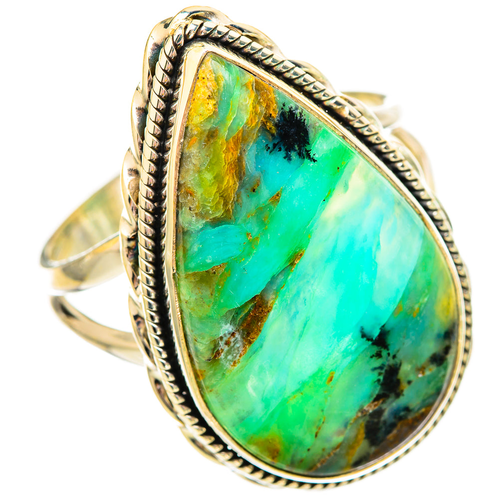 Peruvian Opal Rings handcrafted by Ana Silver Co - RING115780 - Photo 2