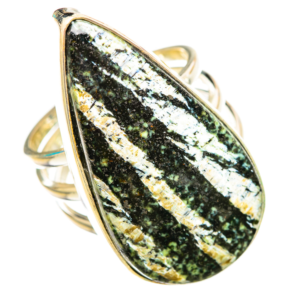 Green Swiss Opal Rings handcrafted by Ana Silver Co - RING115790 - Photo 2