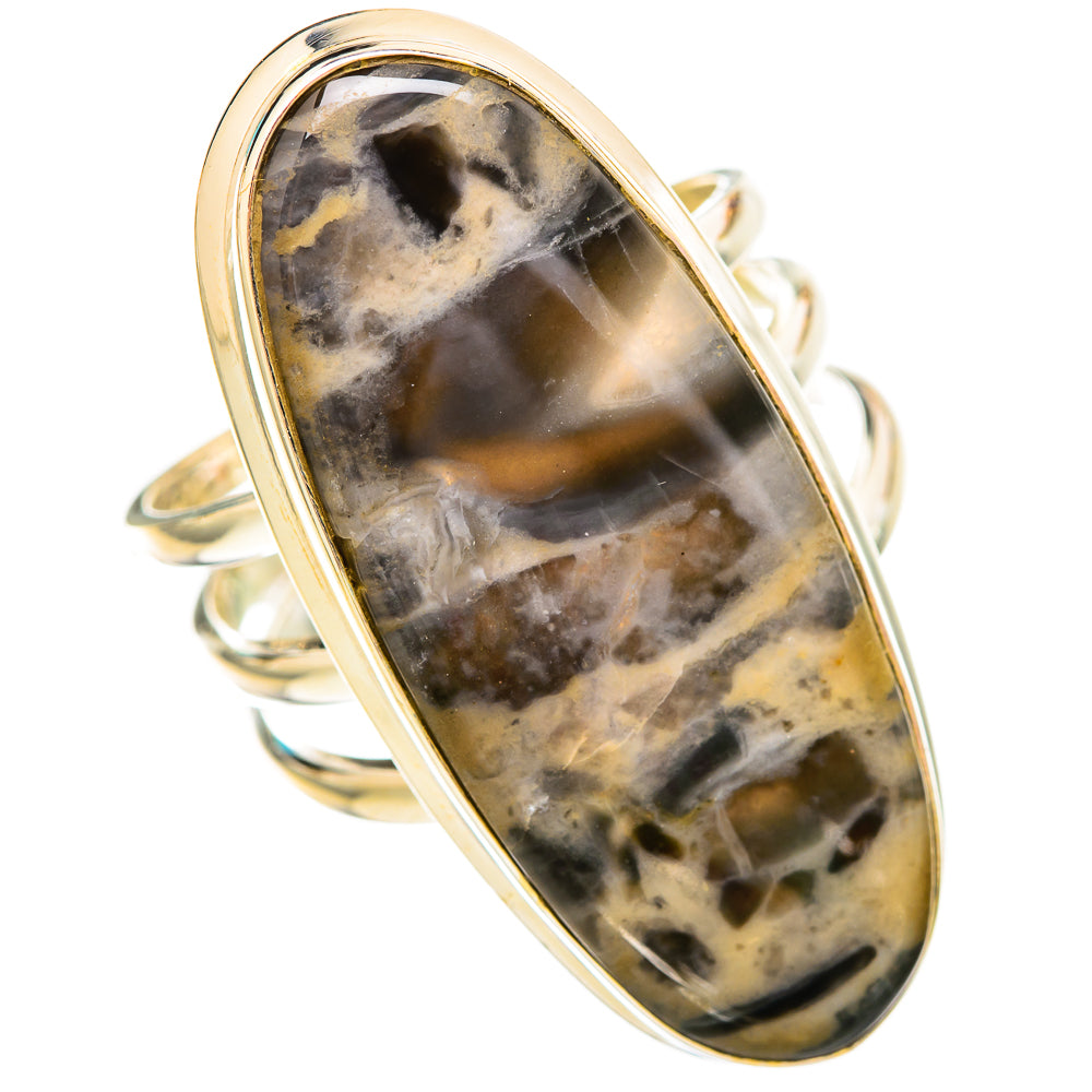 Tiger Dendrite Agate Rings handcrafted by Ana Silver Co - RING115792 - Photo 2