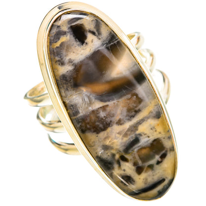 Tiger Dendrite Agate Rings handcrafted by Ana Silver Co - RING115792 - Photo 2