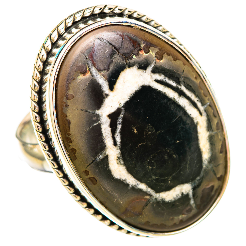 Septarian Geode Rings handcrafted by Ana Silver Co - RING115793 - Photo 2