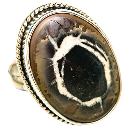 Septarian Geode Rings handcrafted by Ana Silver Co - RING115793 - Photo 2