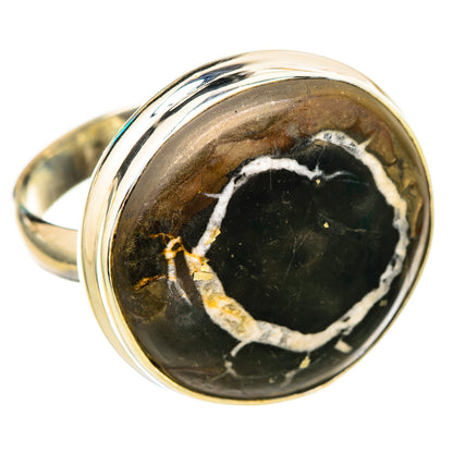 Septarian Geode Rings handcrafted by Ana Silver Co - RING115794 - Photo 2