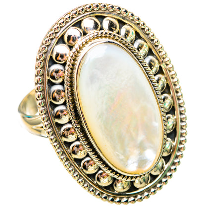 Mother Of Pearl Rings handcrafted by Ana Silver Co - RING115801 - Photo 2