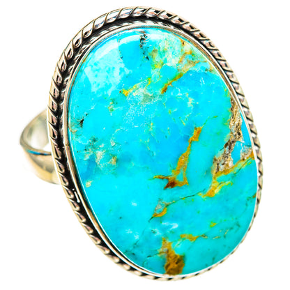 Peruvian Chrysocolla Rings handcrafted by Ana Silver Co - RING115805 - Photo 2