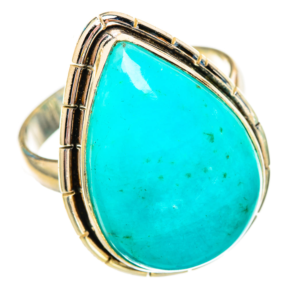 Peruvian Chrysocolla Rings handcrafted by Ana Silver Co - RING115807 - Photo 2