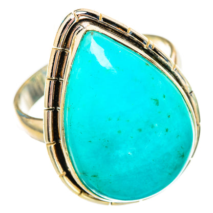 Peruvian Chrysocolla Rings handcrafted by Ana Silver Co - RING115807 - Photo 2