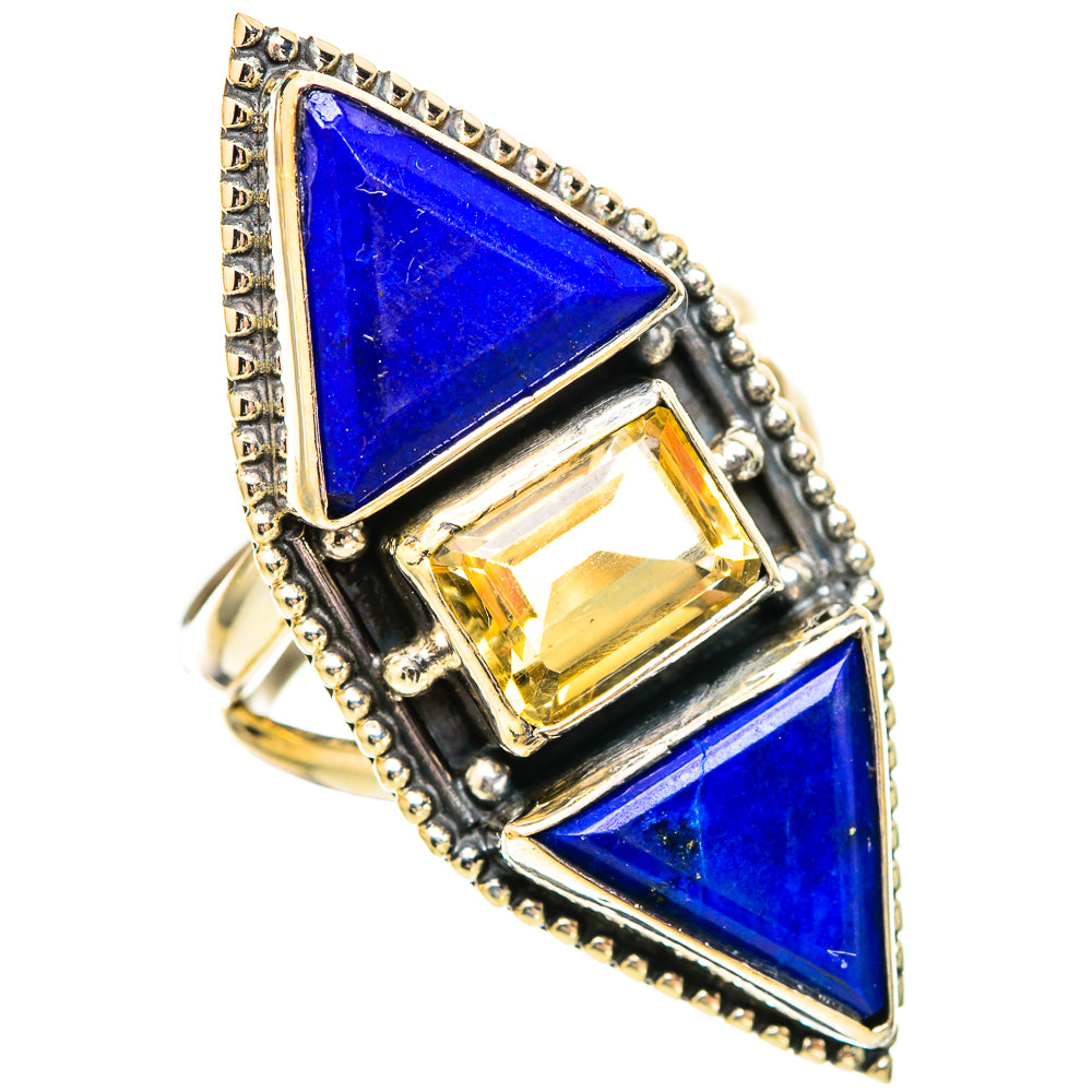 Lapis Lazuli Rings handcrafted by Ana Silver Co - RING115810 - Photo 2