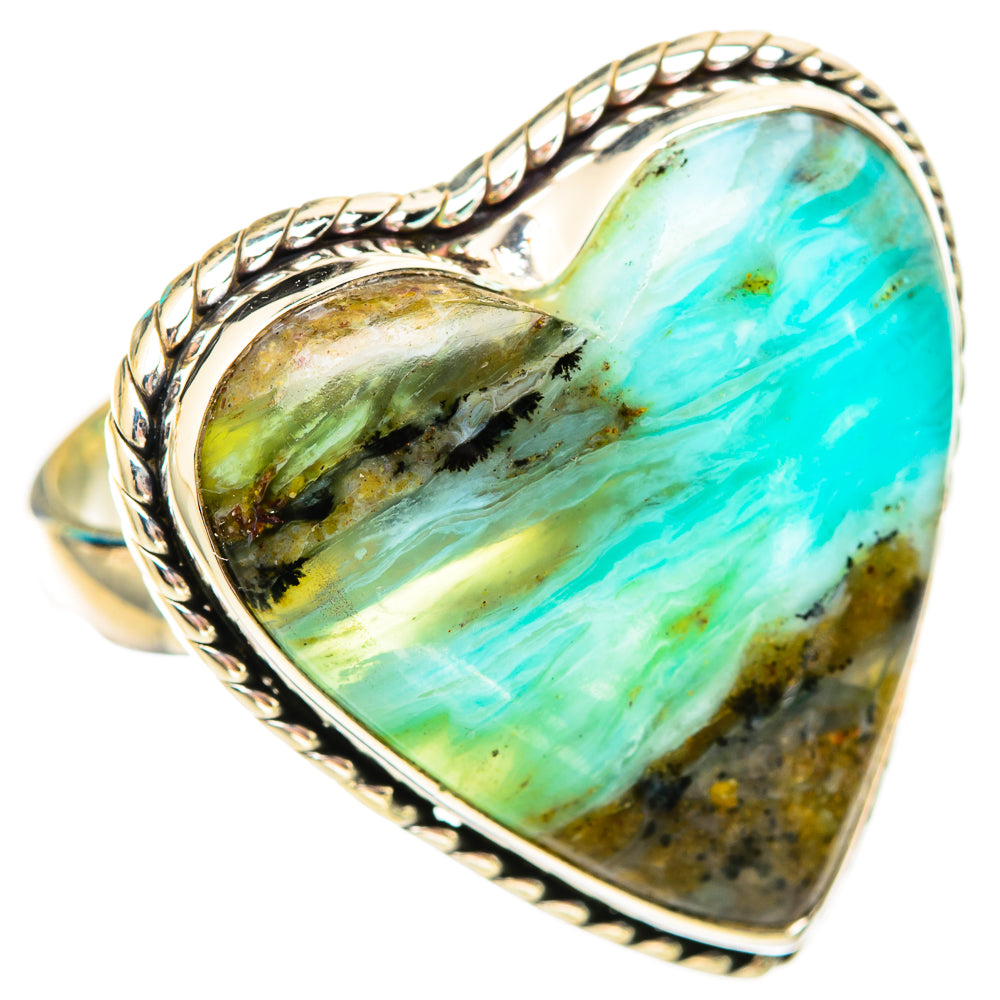 Peruvian Opal Rings handcrafted by Ana Silver Co - RING115813 - Photo 2