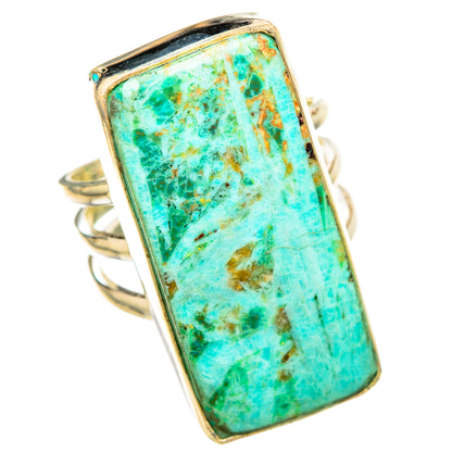 Peruvian Chrysocolla Rings handcrafted by Ana Silver Co - RING115815 - Photo 2