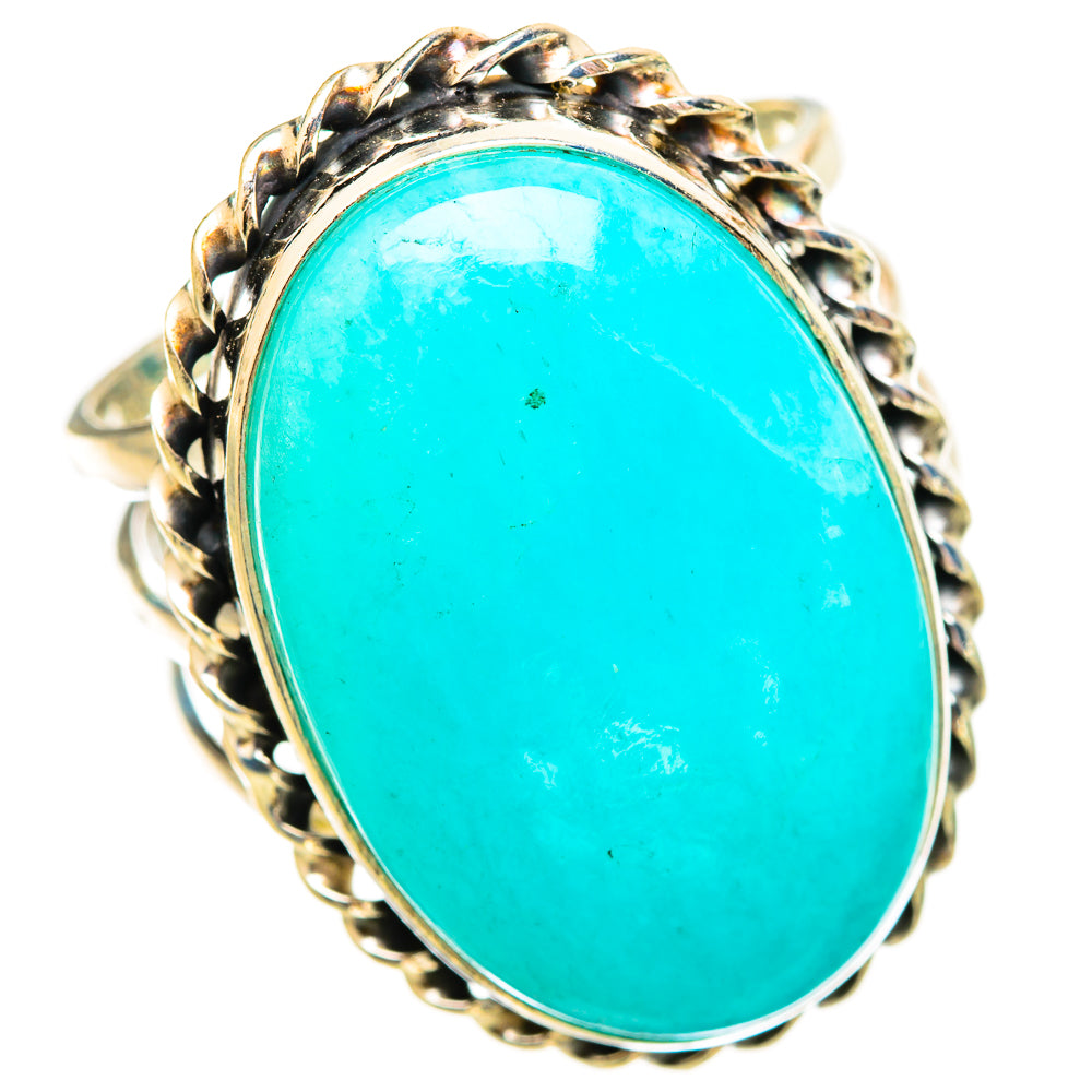 Peruvian Amazonite Rings handcrafted by Ana Silver Co - RING115824 - Photo 2