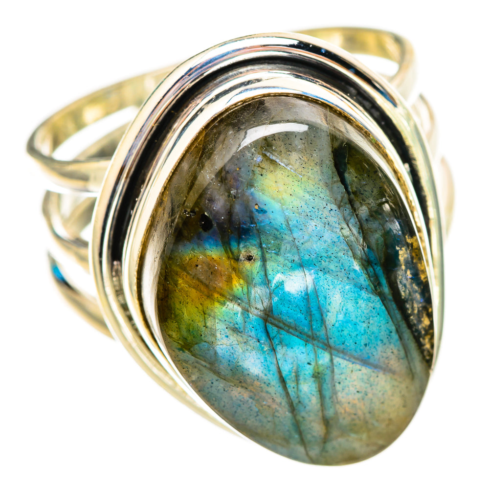 Labradorite Rings handcrafted by Ana Silver Co - RING115827 - Photo 2