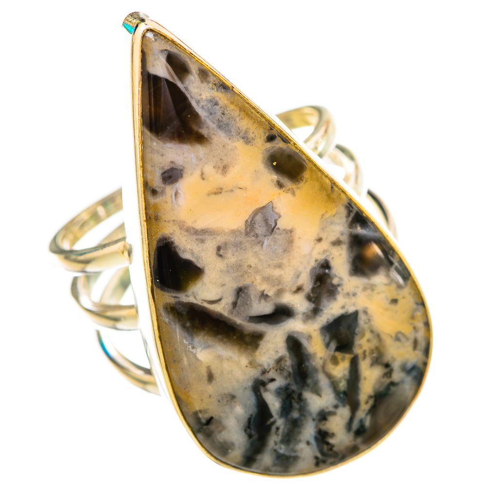 Tiger Dendrite Agate Rings handcrafted by Ana Silver Co - RING115839 - Photo 2