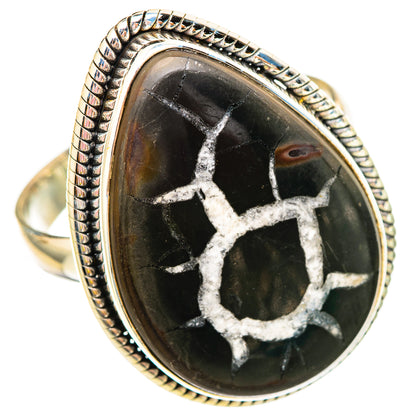 Septarian Geode Rings handcrafted by Ana Silver Co - RING115847 - Photo 2