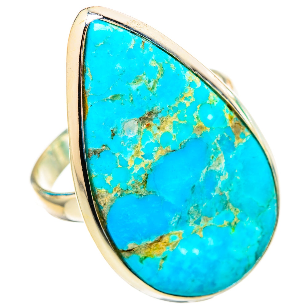 Peruvian Chrysocolla Rings handcrafted by Ana Silver Co - RING115861 - Photo 2