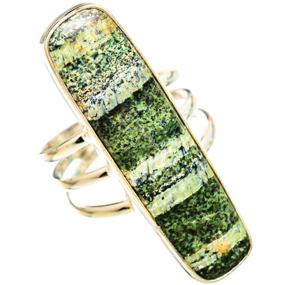 Green Swiss Opal Rings handcrafted by Ana Silver Co - RING115875 - Photo 2