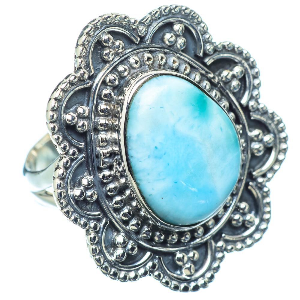 Larimar Rings handcrafted by Ana Silver Co - RING11588
