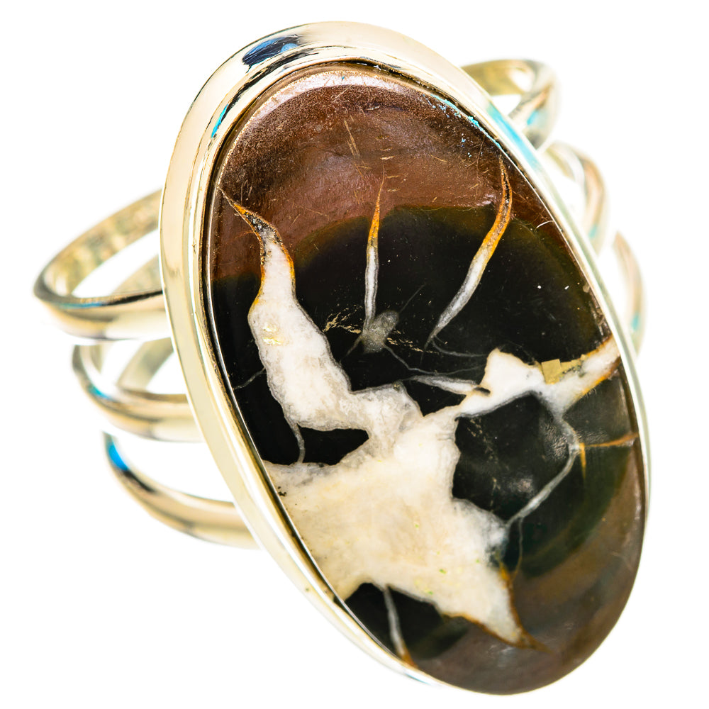 Septarian Geode Rings handcrafted by Ana Silver Co - RING115883 - Photo 2