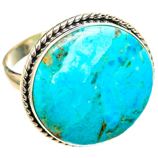 Peruvian Chrysocolla Rings handcrafted by Ana Silver Co - RING115890 - Photo 2