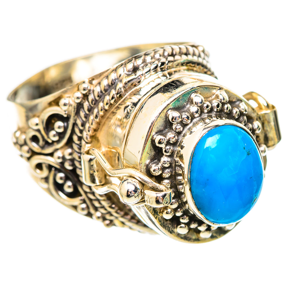Peruvian Chrysocolla Rings handcrafted by Ana Silver Co - RING115898 - Photo 2