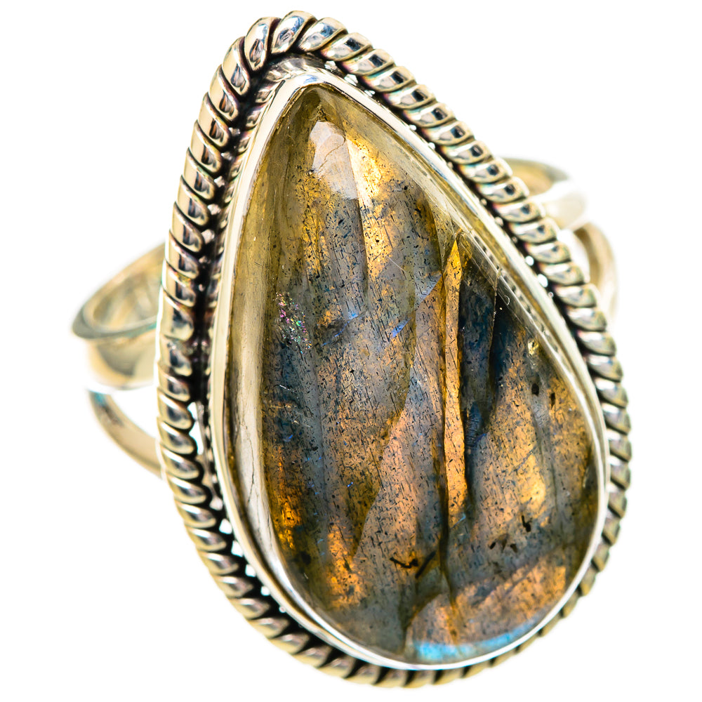 Labradorite Rings handcrafted by Ana Silver Co - RING115899 - Photo 2