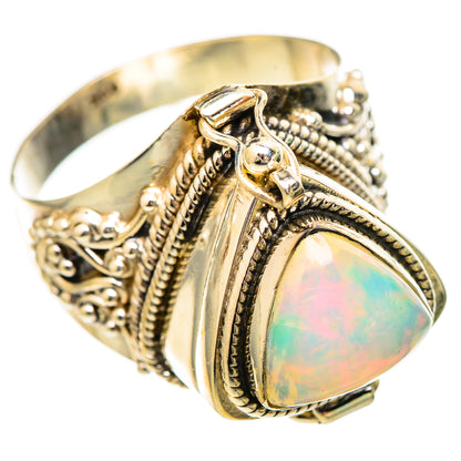 Ethiopian Opal Rings handcrafted by Ana Silver Co - RING115919 - Photo 2