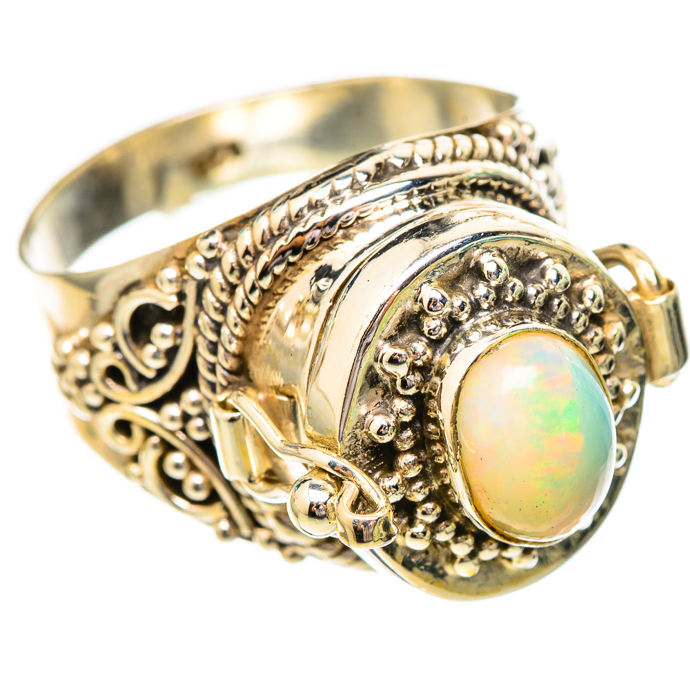 Ethiopian Opal Rings handcrafted by Ana Silver Co - RING115920 - Photo 2