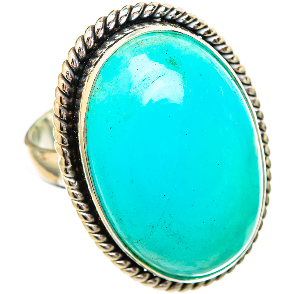 Peruvian Amazonite Rings handcrafted by Ana Silver Co - RING115923 - Photo 2