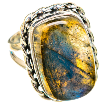 Labradorite Rings handcrafted by Ana Silver Co - RING115924 - Photo 2