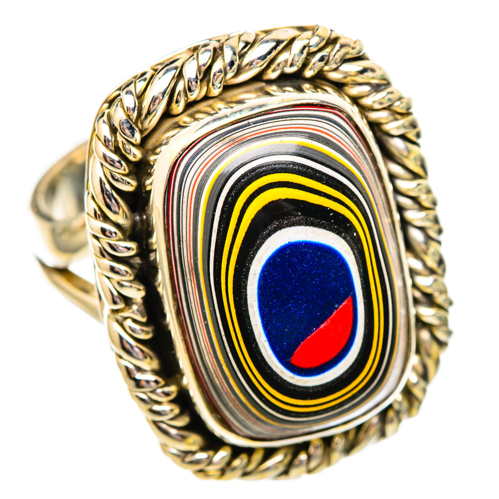 Rainbow Calsilica Rings handcrafted by Ana Silver Co - RING115944 - Photo 2