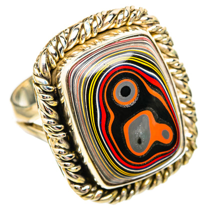 Fordite Rings handcrafted by Ana Silver Co - RING115945 - Photo 2