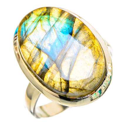 Labradorite Rings handcrafted by Ana Silver Co - RING115952 - Photo 2