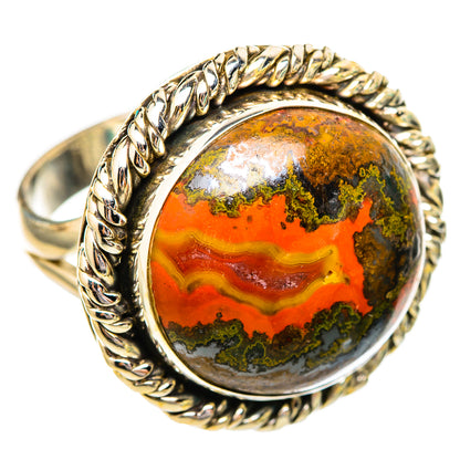 Crazy Lace Agate Rings handcrafted by Ana Silver Co - RING115953 - Photo 2
