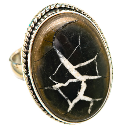 Septarian Geode Rings handcrafted by Ana Silver Co - RING115964 - Photo 2