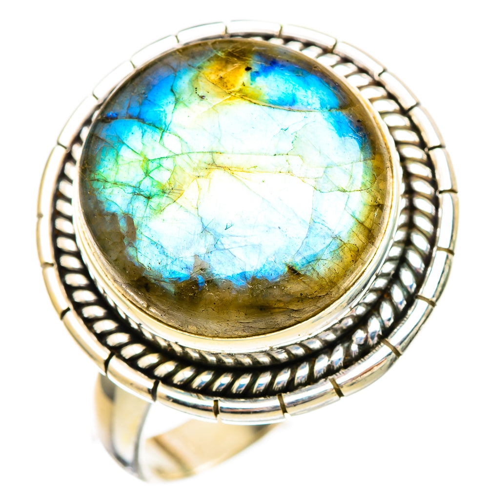 Labradorite Rings handcrafted by Ana Silver Co - RING115969 - Photo 2