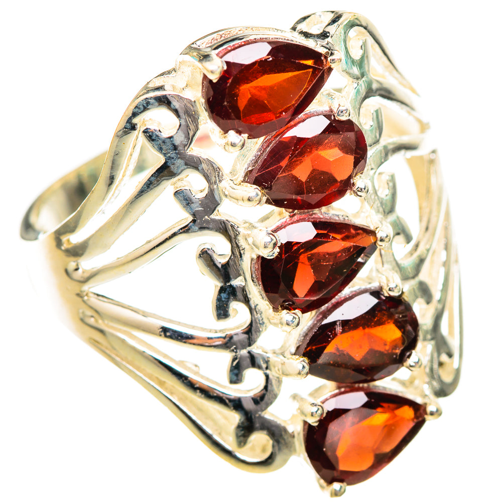 Garnet Rings handcrafted by Ana Silver Co - RING115979 - Photo 2