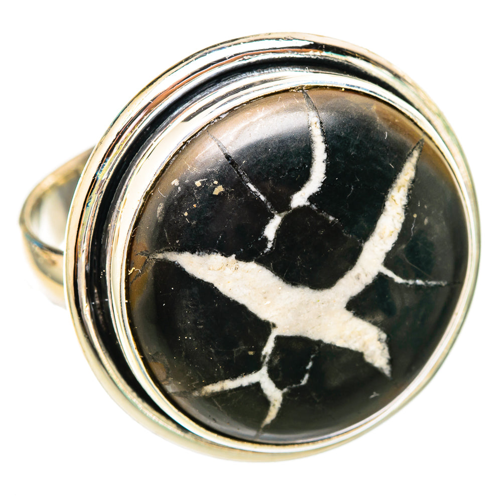 Septarian Geode Rings handcrafted by Ana Silver Co - RING115985 - Photo 2