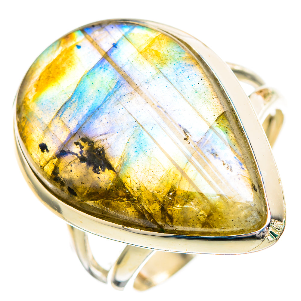 Labradorite Rings handcrafted by Ana Silver Co - RING115989 - Photo 2