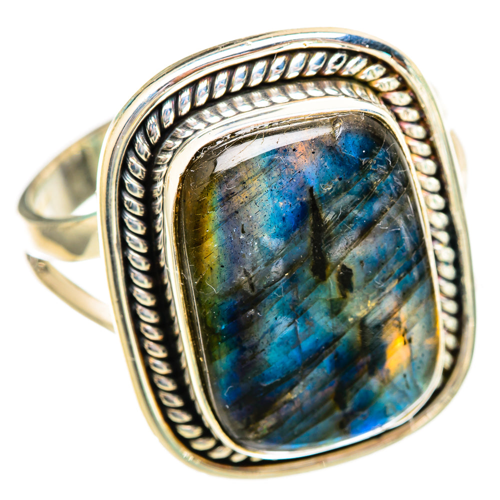 Labradorite Rings handcrafted by Ana Silver Co - RING115993 - Photo 2