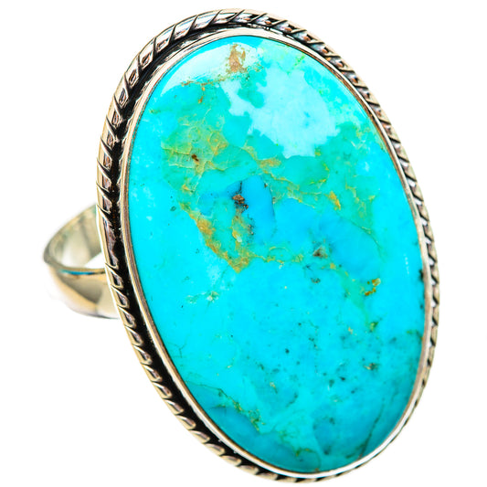 Peruvian Chrysocolla Rings handcrafted by Ana Silver Co - RING115994 - Photo 2