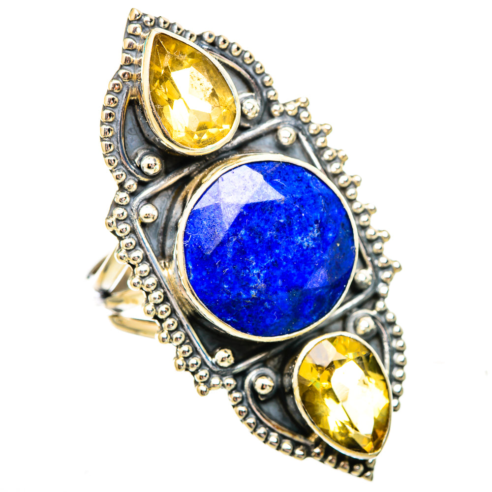 Lapis Lazuli Rings handcrafted by Ana Silver Co - RING116002 - Photo 2