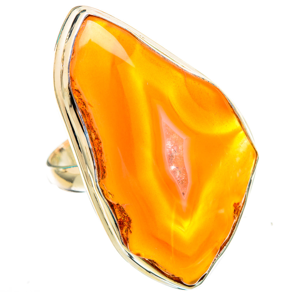 Botswana Agate Rings handcrafted by Ana Silver Co - RING116016 - Photo 2