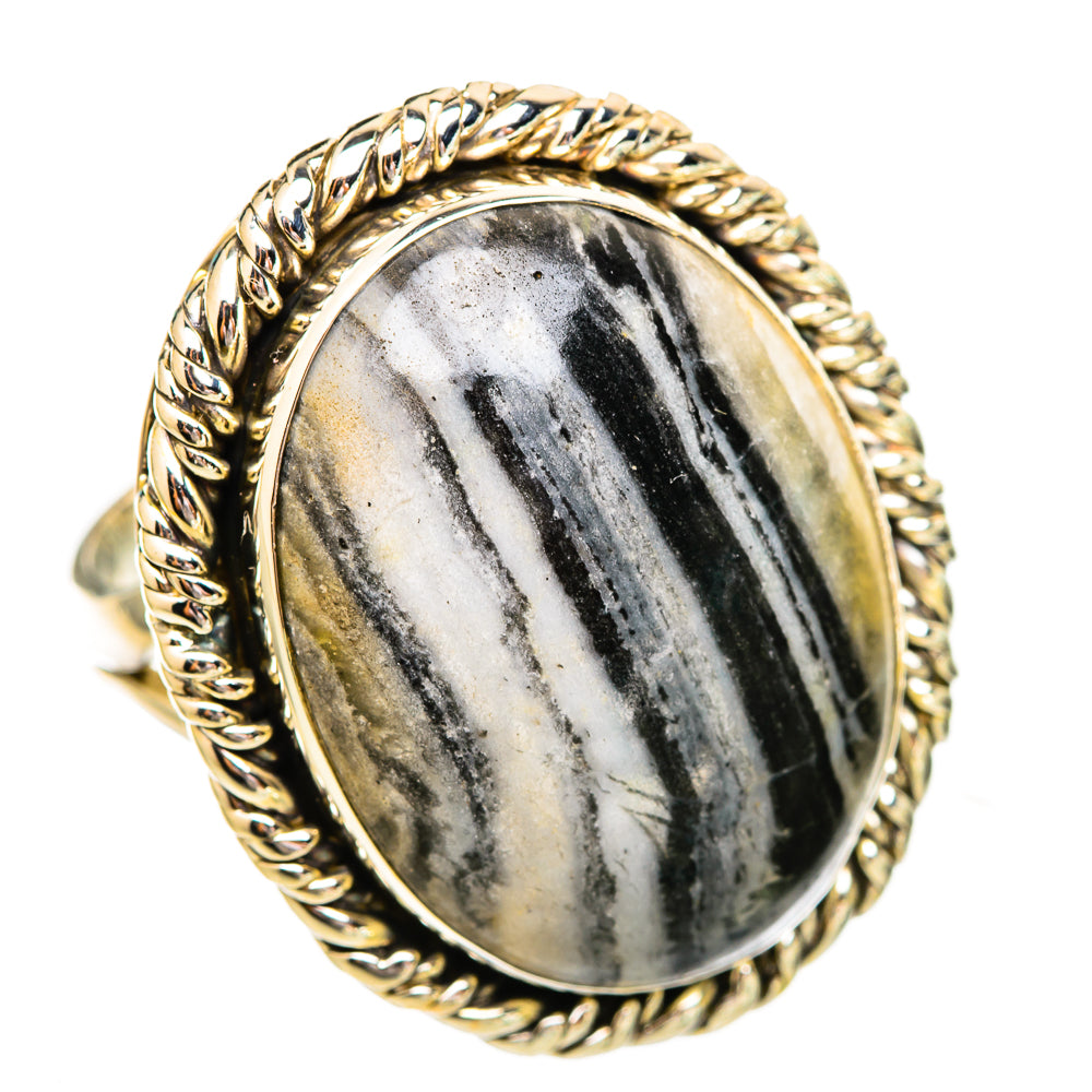 Black Agate Rings handcrafted by Ana Silver Co - RING116024 - Photo 2