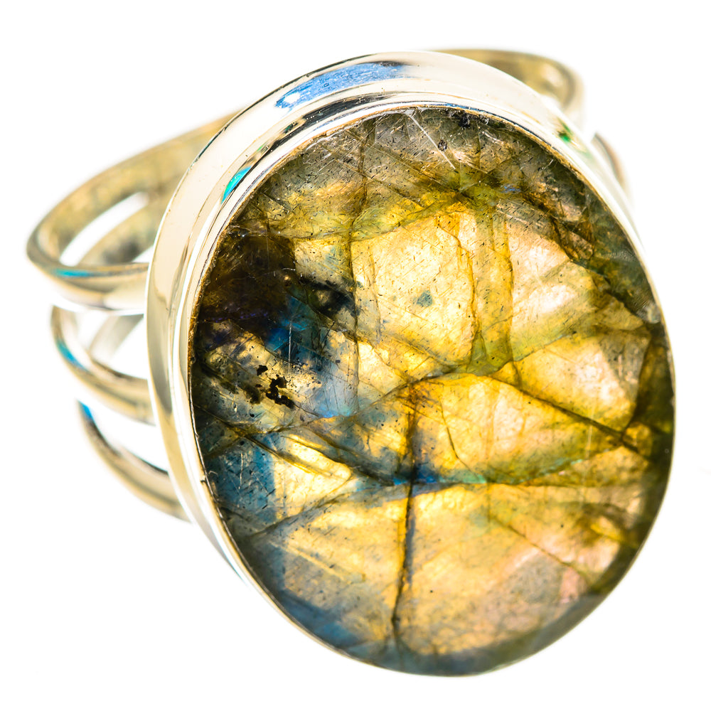 Labradorite Rings handcrafted by Ana Silver Co - RING116027 - Photo 2