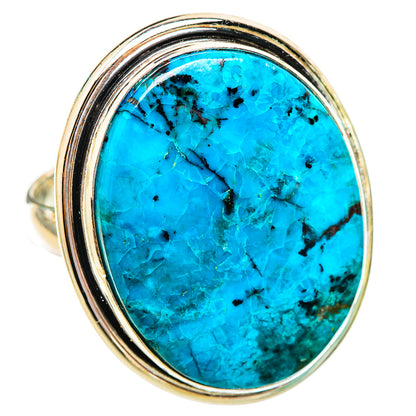 Peruvian Chrysocolla Rings handcrafted by Ana Silver Co - RING116036 - Photo 2