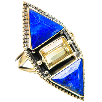 Lapis Lazuli Rings handcrafted by Ana Silver Co - RING116047 - Photo 2