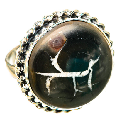 Septarian Geode Rings handcrafted by Ana Silver Co - RING116065 - Photo 2