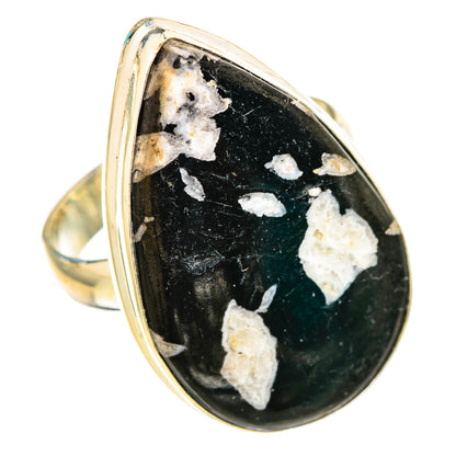 Chrysanthemum Stone Rings handcrafted by Ana Silver Co - RING116067 - Photo 2